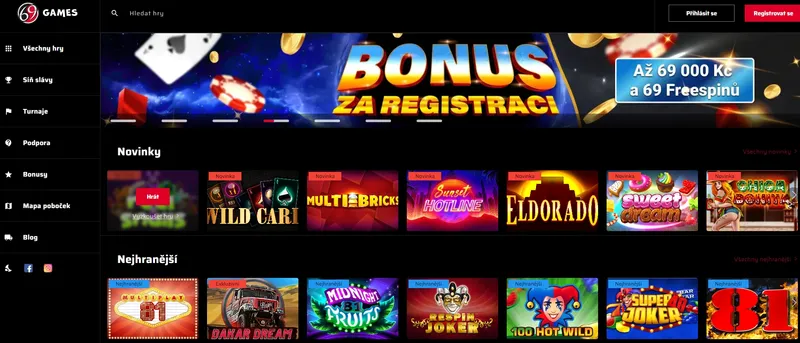 69GAMES Casino - Home Page